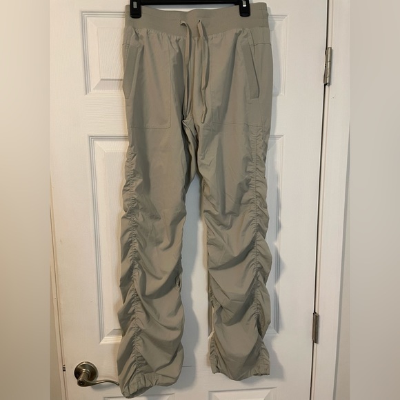 scrunched windbreaker tan pants - Picture 1 of 6